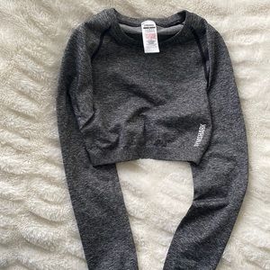 Gym Shark Long Sleeve Crop Workout Top